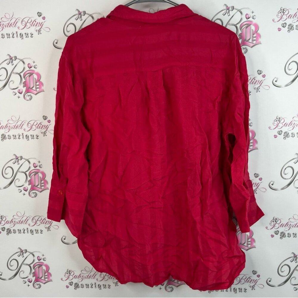 Como Blu Button Down Collared Long Sleeve Shirt B… - image 2